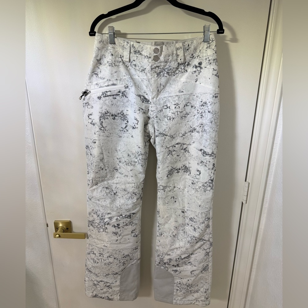 Obermeyer Women's White Marble Print Pants